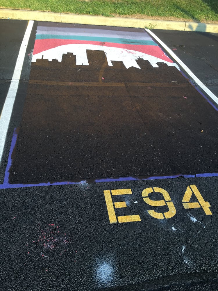 parking lot spaces
