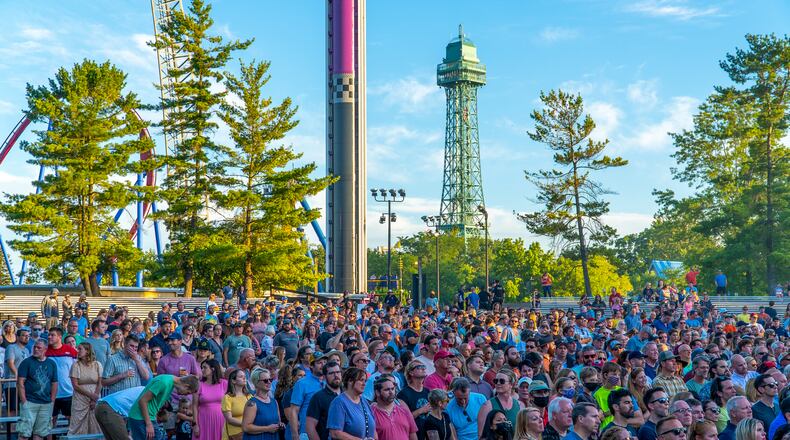 Fans are seen at a concert at King's Island's Timberwolf Amphitheatre in 2022. The venue will host the Christian music festival SpiritSong on June 15-17, 2023. CONTRIBUTED