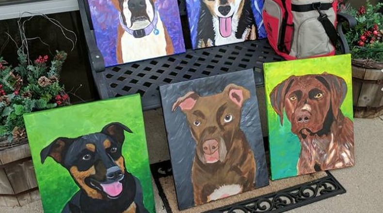 Painters at Painting with a Twist range from beginners to seasoned artists, and many of the participants are painting for the first time. Designed with a fun, step-by-step approach, participants can take a range of classes from a Let It Snow Wood Art class to Pretty Poppies! and more. CONTRIBUTED PHOTOS