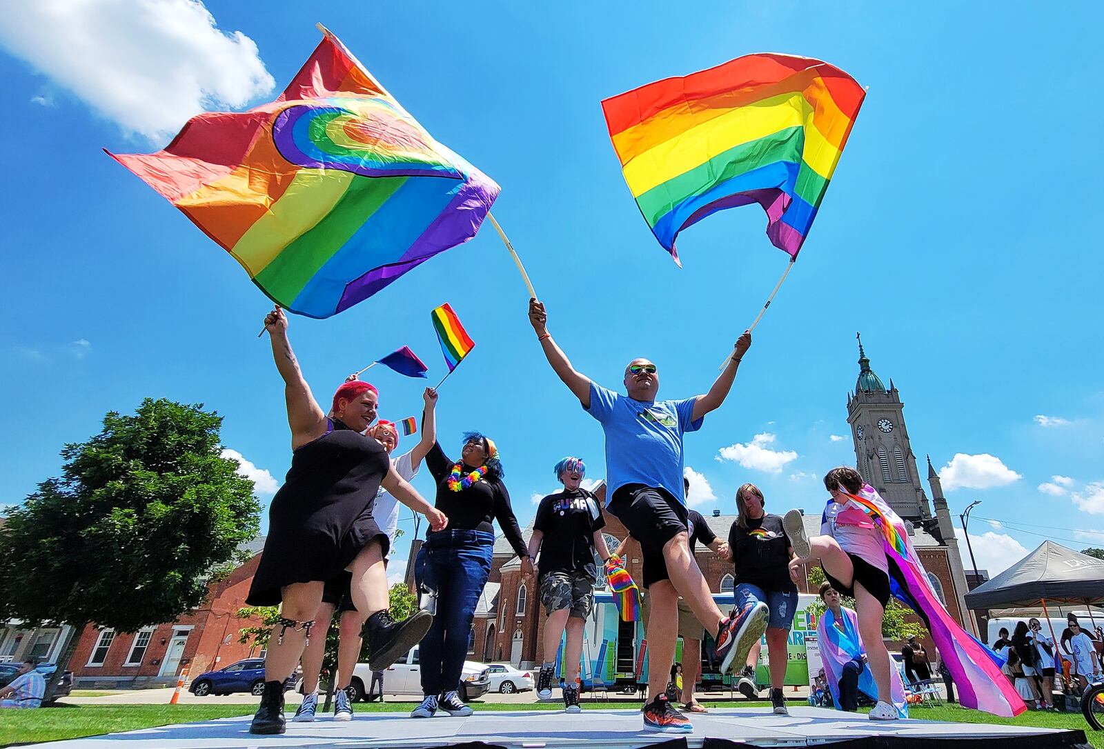 The first in-person Hamilton Pride event was held on Saturday, June 5, 2021. It included a parade, a festival and a concert at RiversEdge Amphitheater. NICK GRAHAM / STAFF