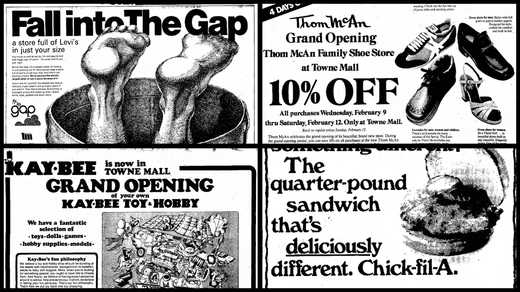 Towne Mall 1977 grand opening