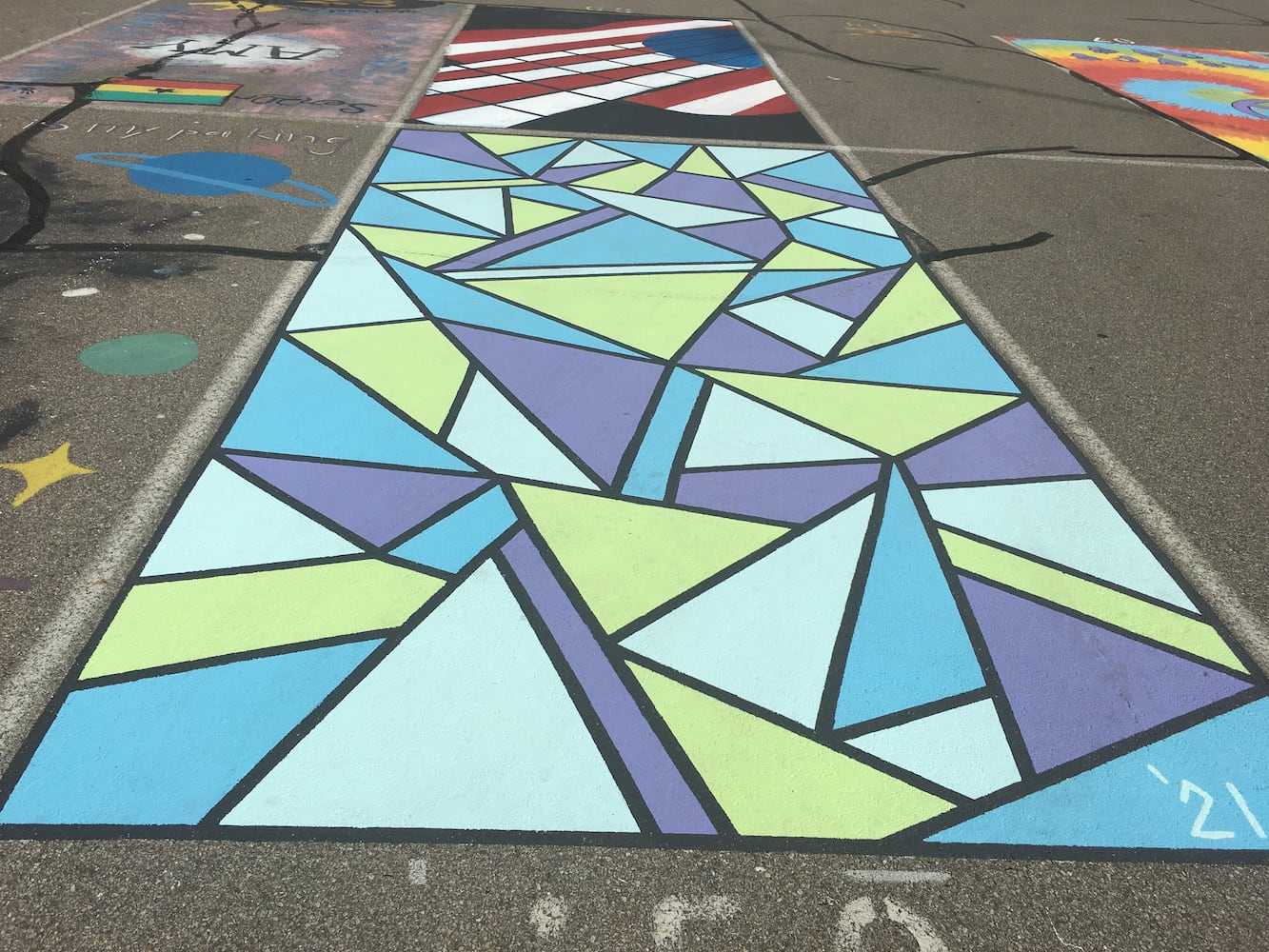 Lakota West High School parking lot spaces