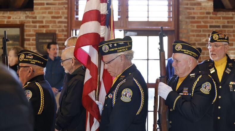 The DAV Chapter 15 Hamilton-Fairfield post provided the color guard for the annual Butler County Veterans Service Commission Veterans Day ceremony.