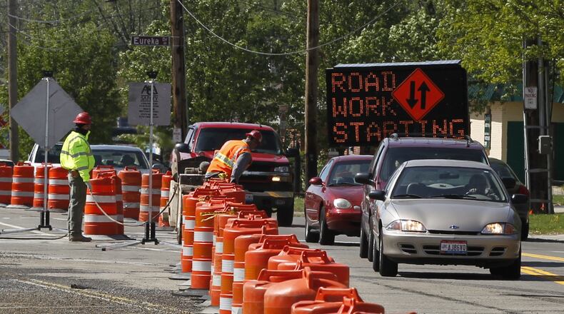 Road repaving and other improvements are underway on portions of Ohio 122 and Ohio 48 in Warren County. FILE PHOTO