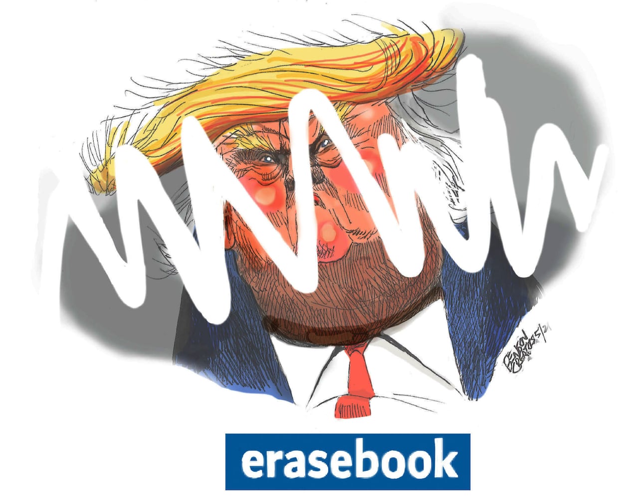 Week in cartoons: Facebook ban, pipeline ransom and more