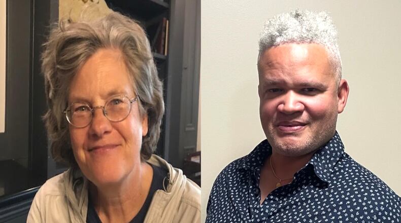 Kate Rousmaniere, left, and Glenn Ellerbe are former Oxford City Council members who are running against each other for Township Trustee. CONTRIBUTED PHOTOS/OXFORD OBSERVER
