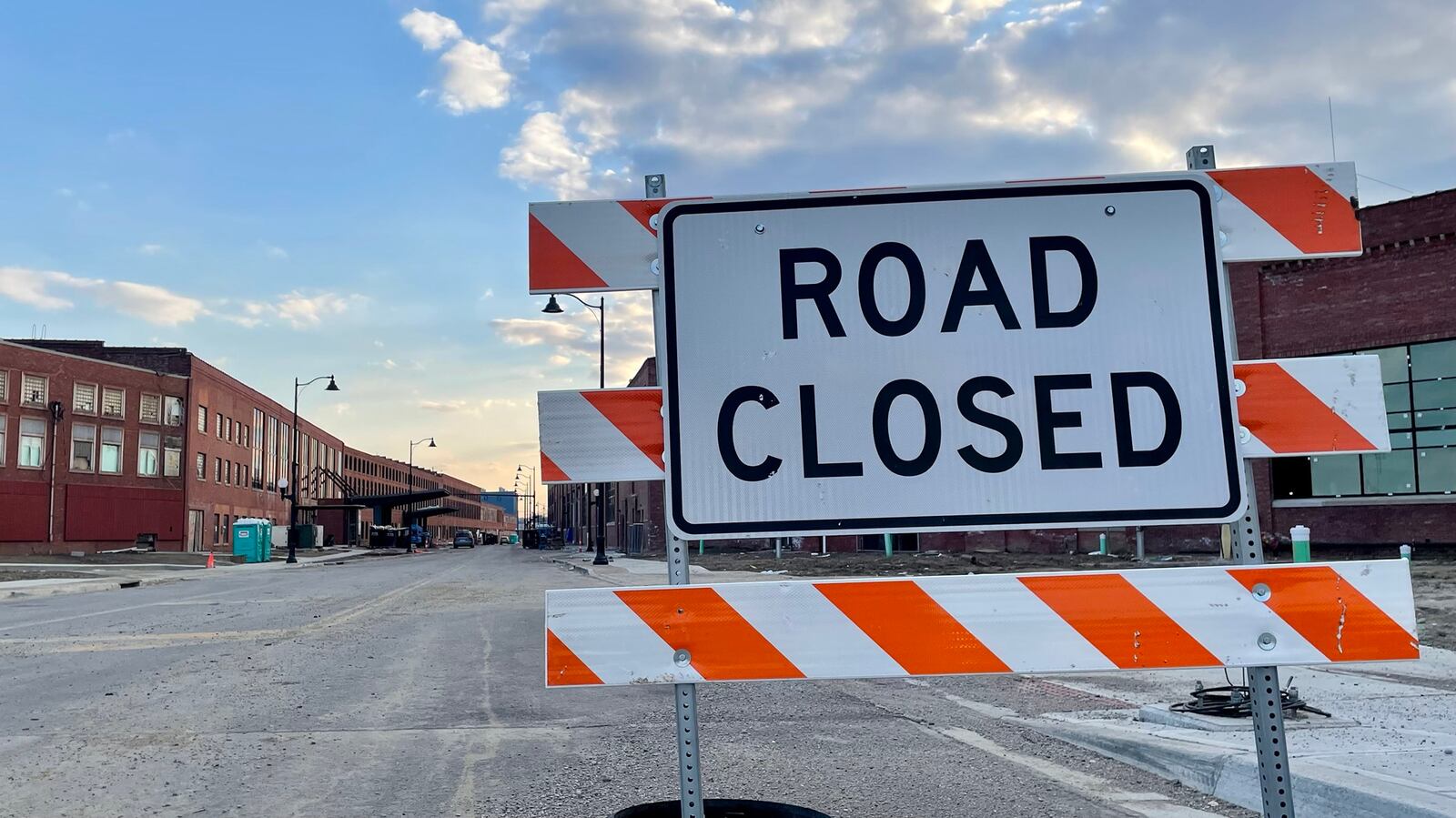 North B Street, the site of the much-anticipated Spooky Nook Sports Champion Mill complex, is expected to reopen in May. Pictured is North B Street at Black Street in front of the Spooky Nook project. MICHAEL D. PITMAN/STAFF