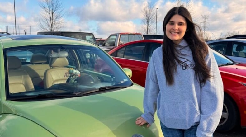 A year after a new state grant to help pay for the cost of teens learning to drive has seen Butler Tech’s driver’s ed program help nearly 100 students earn their motorized mobility. Pictured is New Miami High School senior Kadie Davidson who was the first of 95 students in the last year who had financial help in covering their driver's education. (Provided)