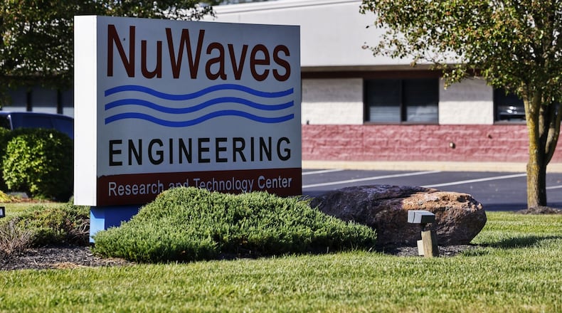 NuWaves Engineering announced plans to add eight full-time equivalent jobs and invest $445,000 to expand its products and services for its growing client base throughout the Midwest. The business is located on Edison Drive in Monroe. NICK GRAHAM/STAFF