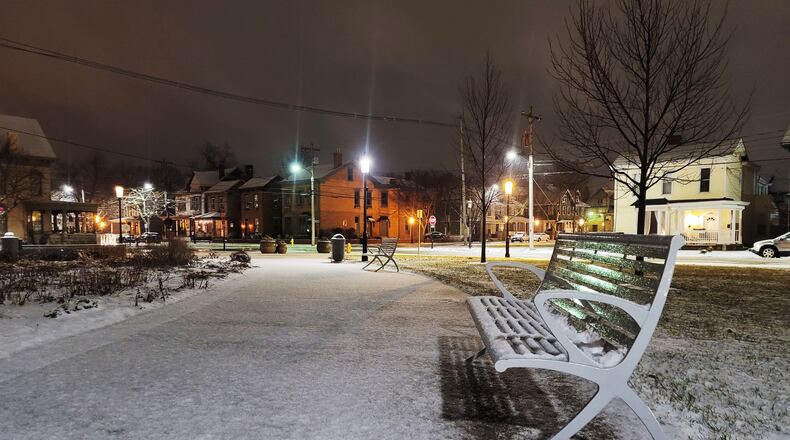 FILE: Snow fell in Hamilton Saturday night, January 30, 2021. NICK GRAHAM / STAFF
