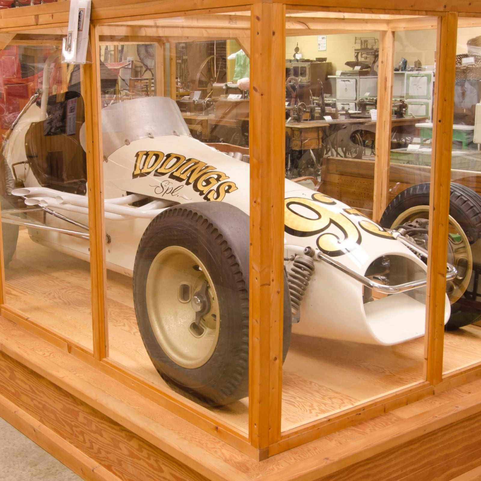 The Iddings Race car, built in Greenville in 1960, retired in 1973 setting world speed records with famous drivers including the Unsers at its wheel.
Contributed