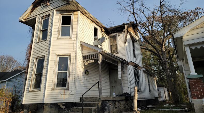Middletown firefighters are back at the scene of a house fire that happened Wednesday night in the 1800 block of North Avenue. Police and firefighters reasonably believe the cause of the fire was incendiary in nature and will be shipping evidence to the state crime lab for analysis. The house was under renovation and no one was living in the two-story house. NICK GRAHAM/STAFF