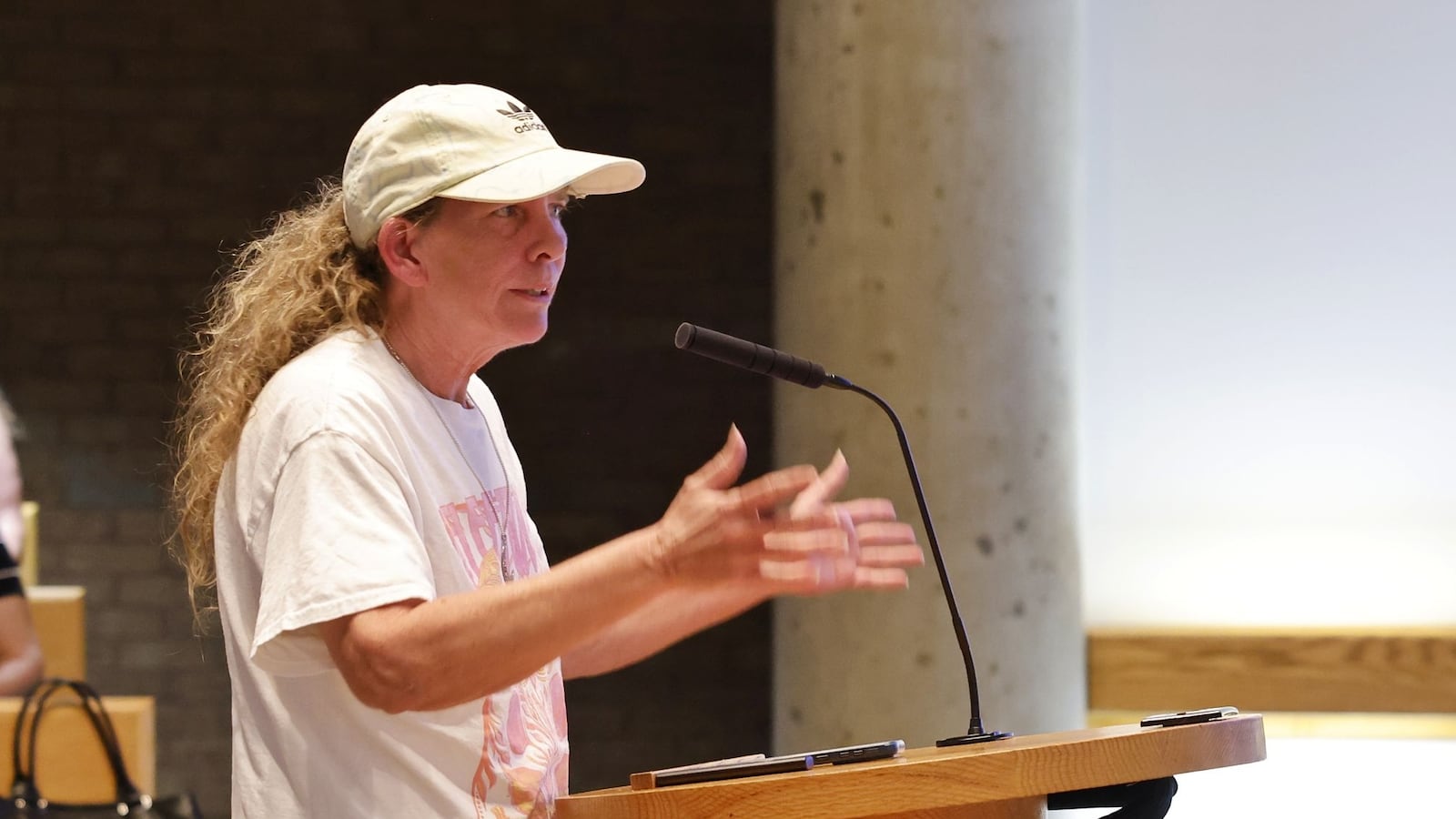 Triple Moon Coffee Company owner Heather Gibson shares concerns over recent downtown violence involving homeless individuals. NICK GRAHAM/STAFF