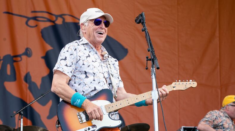 Jimmy Buffett performs at the New Orleans Jazz and Heritage Festival, on Sunday, May 8, 2022, in New Orleans. (Photo by Amy Harris/Invision/AP)