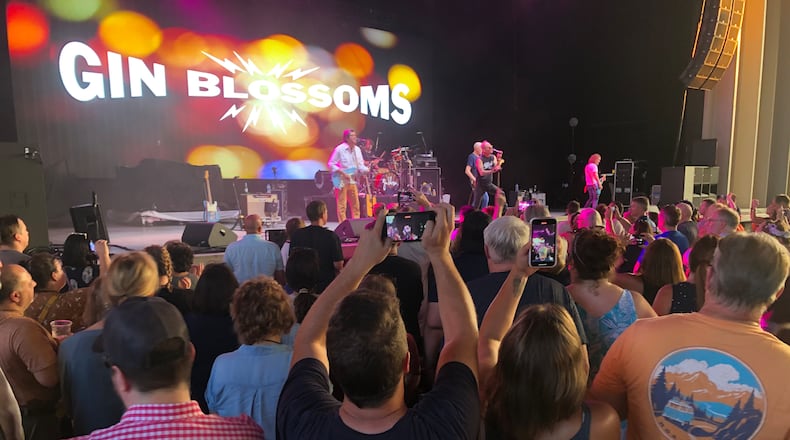 A sellout crowd watched pop/rock musiciansThe Gin Blossoms perform at the Rose Music Center in Huber Heights on Tuesday, July 19, 2022. FILE