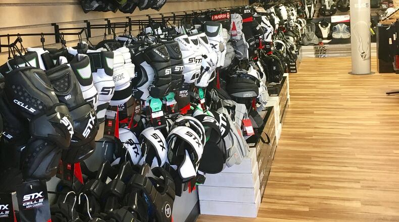 Velocity Lacrosse has opened in a new storefront at 7558 Voice of America Centre Drive, near the Voice of America Athletic Complex in West Chester Twp., where it is involved in several lacrosse events. ERIC SCHWARTZBERG/STAFF