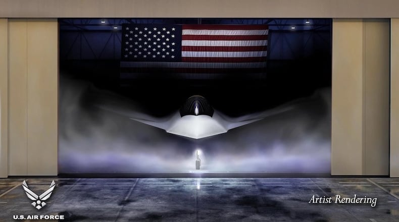 An artist's image of the new F-47 shared on Air Force social media accounts Friday, March 21.
