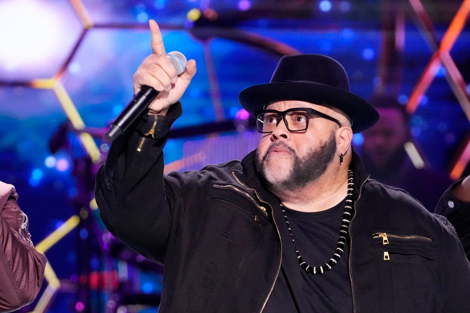 Fred Hammond performs at the Soul Train Music Awards at the Apollo Theater on Saturday, Nov. 20, 2021, in New York. (Photo by Charles Sykes/Invision/AP)