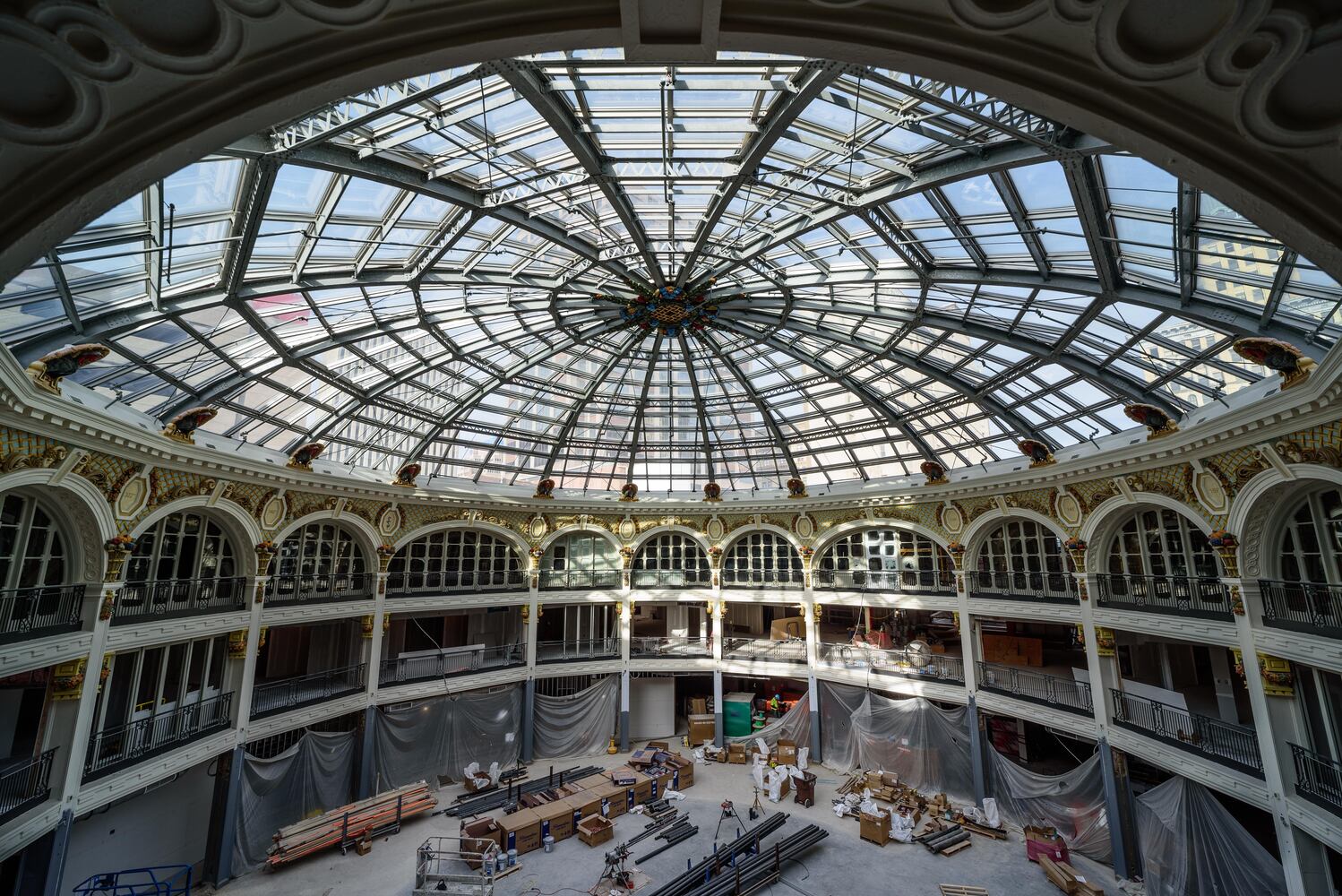 Dayton Arcade construction October 2020