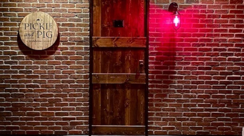 Pickle and Pig in Oxford is designed as a speakeasy bar with food offerings. It is billed as "a prohibition eatery." CONTRIBUTED