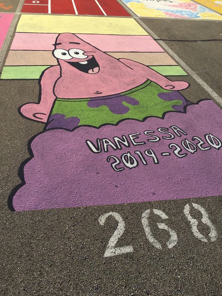 Lakota West senior parking spaces