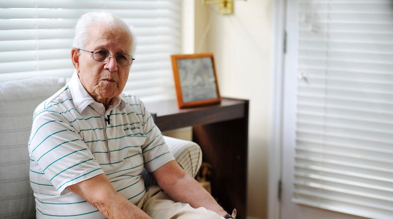 Byron Seales is a Navy veteran who served during World War II aboard the U.S.S. Philip. He enlisted a few weeks after the attack on Pearl Harbor. STAFF FILE/2015