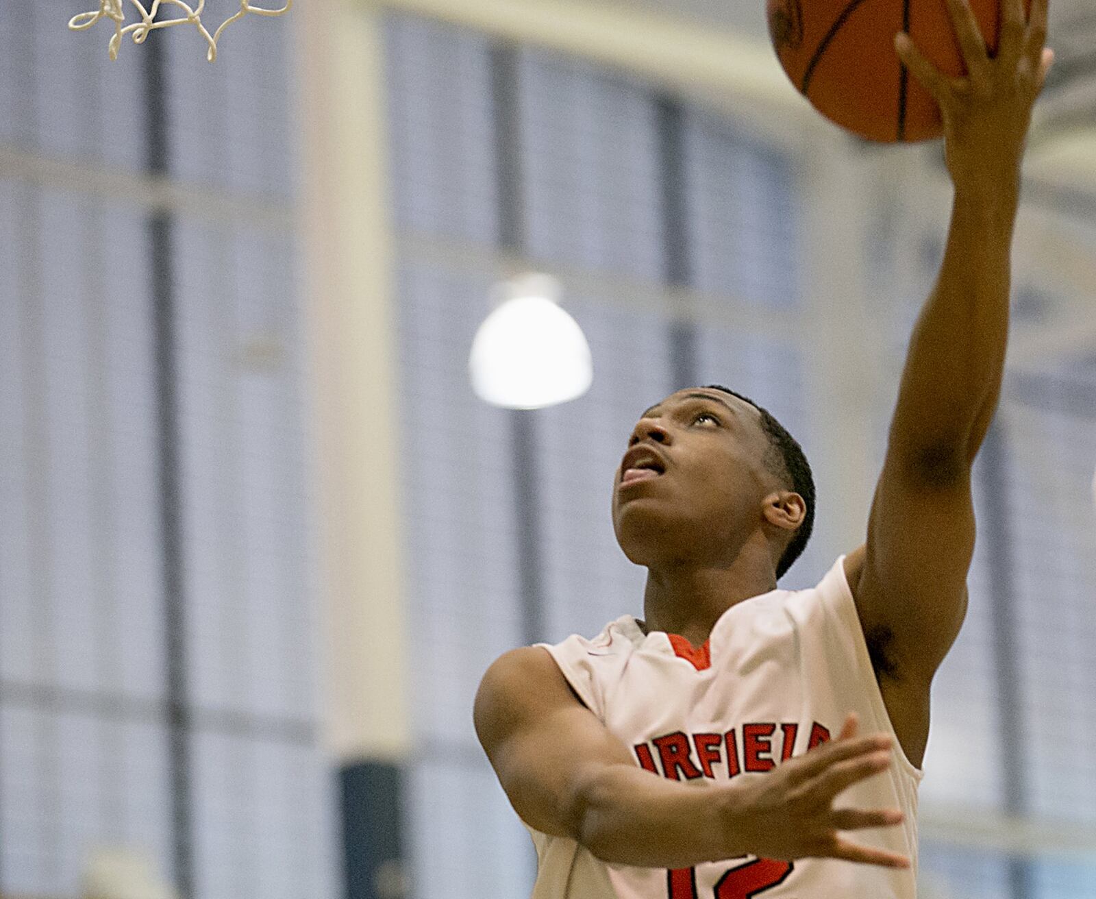 Fairfield guard Blake Spaulding takes a shot during the All-Butler County All-Star boys basketball game at the Hamilton Athletic Center on Saturday night. CONTRIBUTED PHOTO BY E.L. HUBBARD