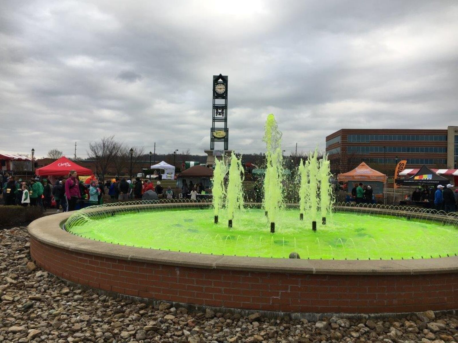 Saturday's Shamrock Shuffle was more than a charitable race for the West Chester and Liberty township communities. The 11th annual event also featured food, drink, live music, games and even an Irish colored water fountain at the Butler County event.