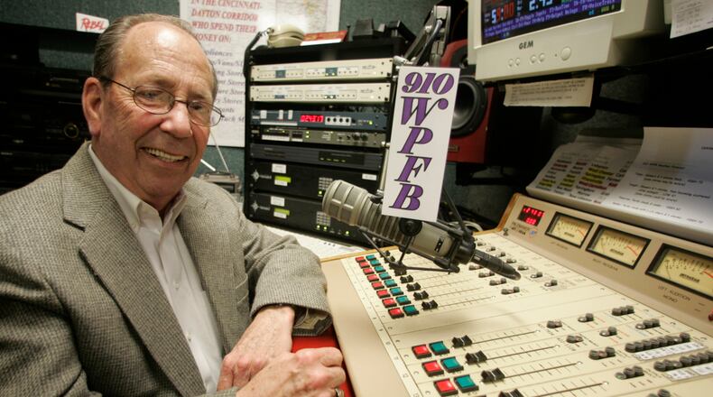 In this 2006 file photo, Russell Dwyer is pictured at the WPFB radio station in Middletown, where he was the news director. Dwyer, a former Middletown police chief, died April 23. He was 80.