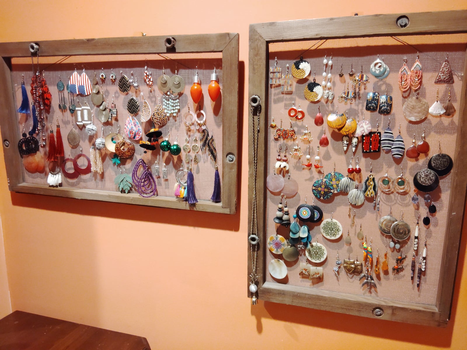 Pam McGinnis, "The Book Lady," is known for her funky earrings. CONTRIBUTED