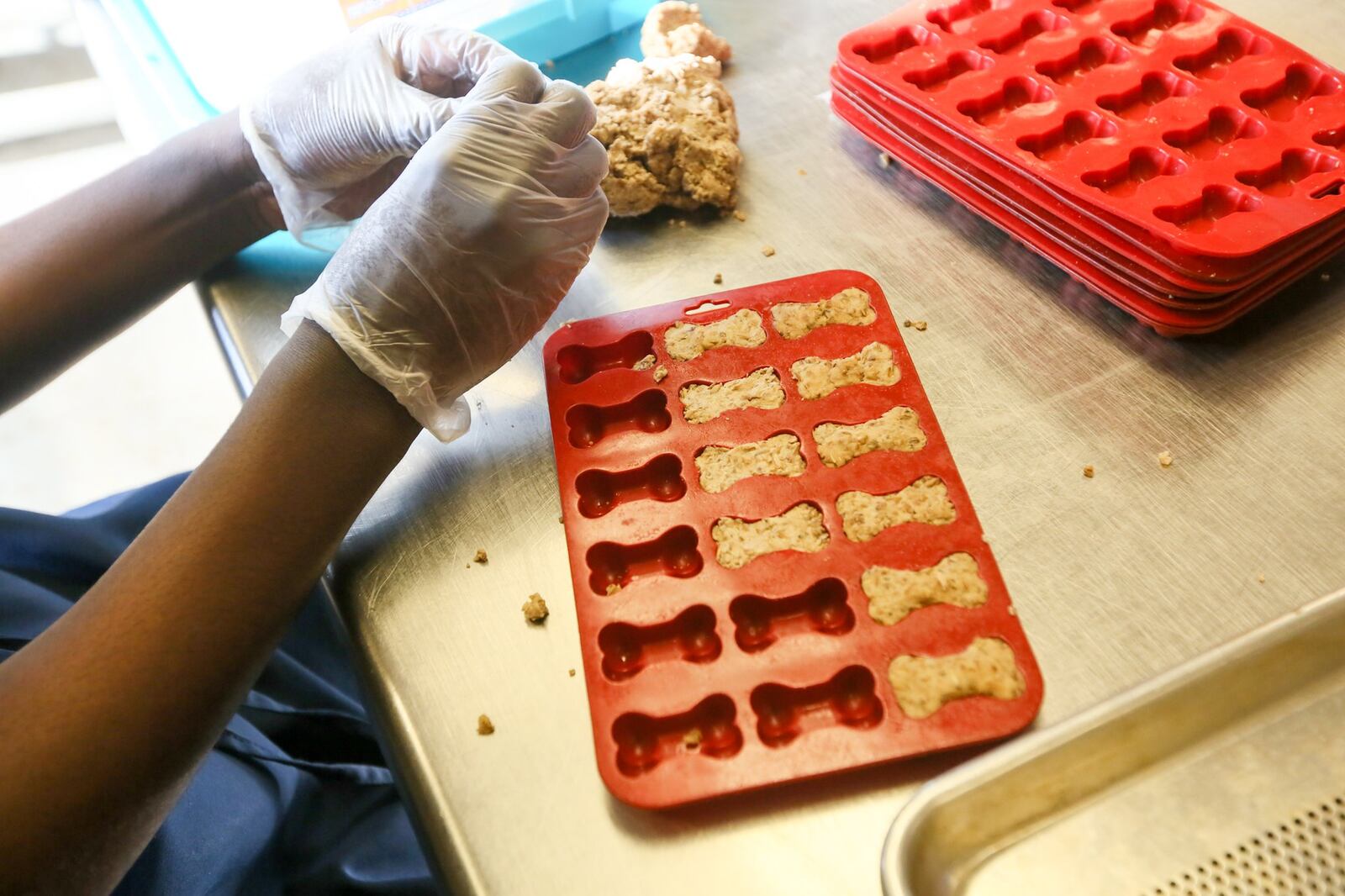 Jordan Opoku makes dog bones from used beer hops,. The finished product is sold as Brewhaus Dog Bones throughout the community. Project Life 101 is a transition program that helps students with disabilities learn real-world skills. 