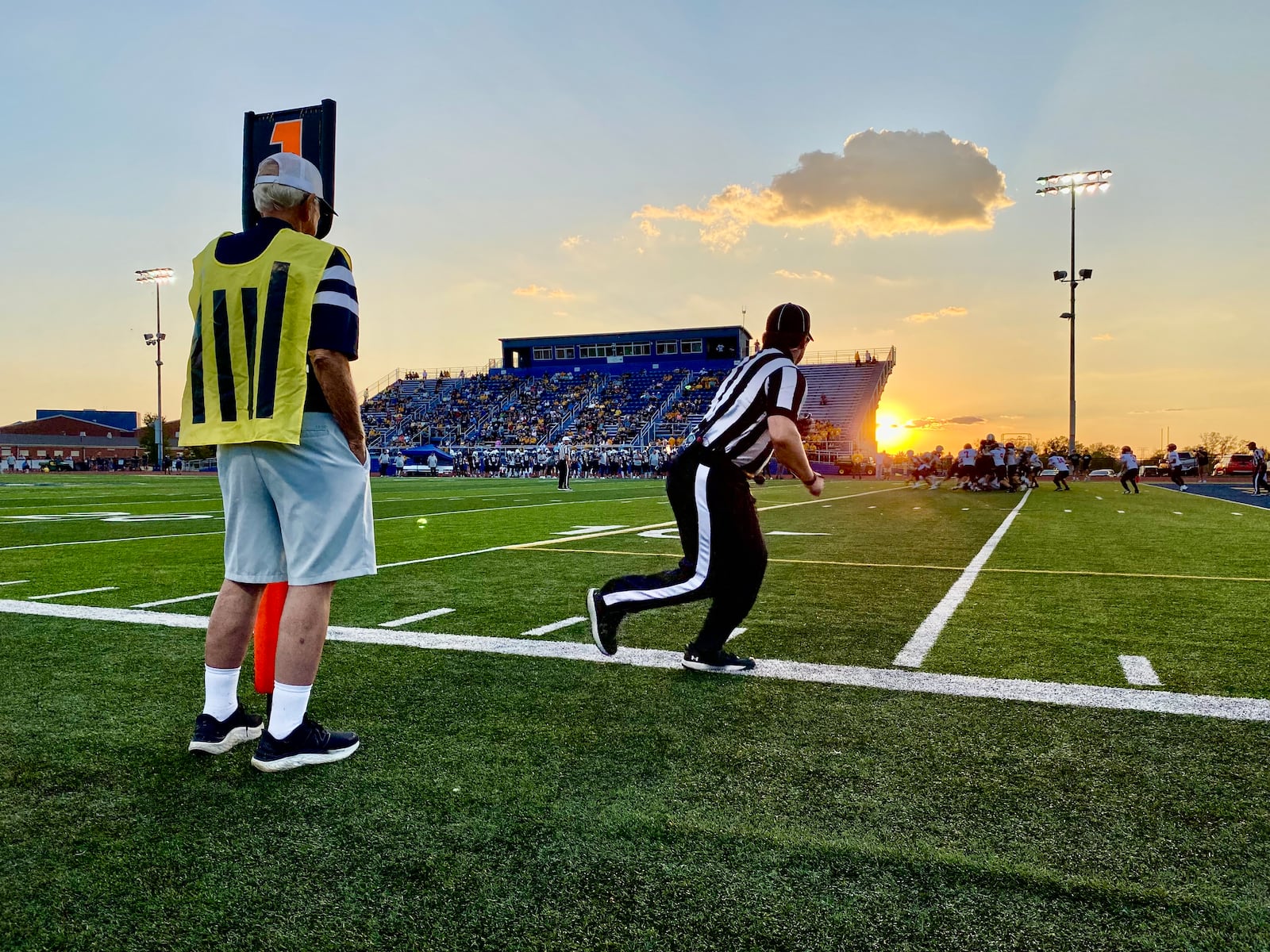 Tom Leeds graduated from the former Lemon-Monroe High School in 1959. Just two years later, he started working home football games as part of the sideline "chain gang," and hasn't stopped. Michael D. Clark / Contributed