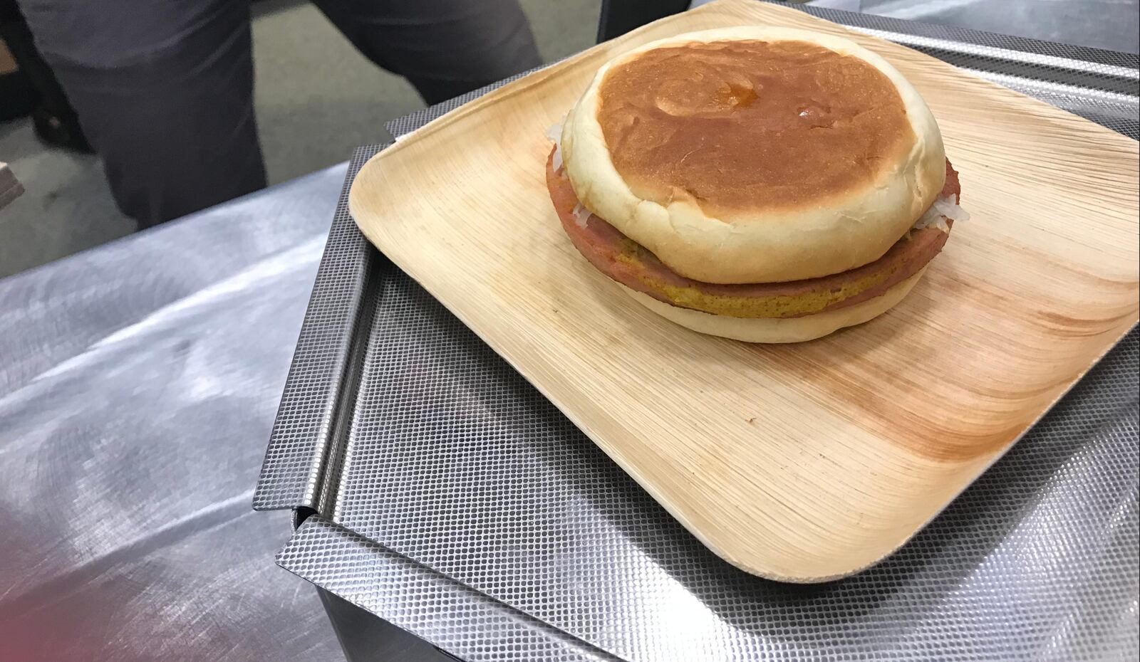 Queen City Fried Garlic Bologna at Great American Ball Park: This fried bologna sandwich is served on a three-meal bun and topped with spicy mustard. CONTRIBUTED