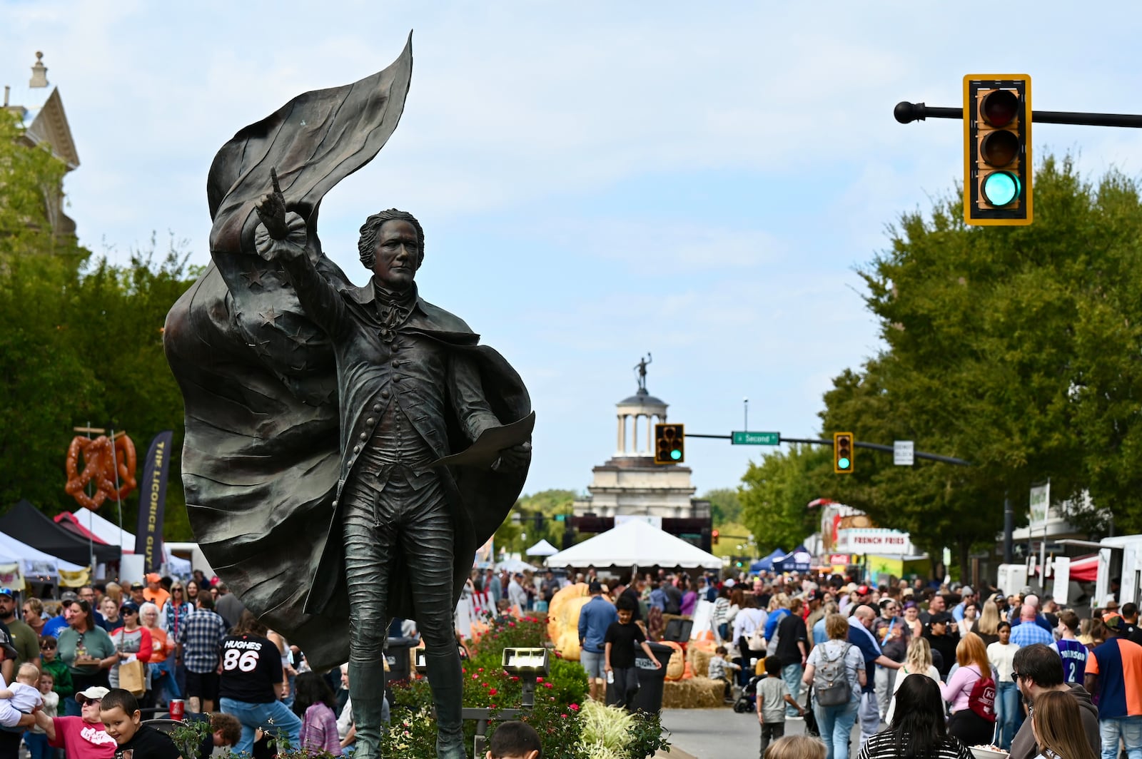 Tens of thousands of people attended Operation Pumpkin on Saturday, Oct. 11, 2025, in downtown Hamilton. MICHAEL PITMAN/STAFF