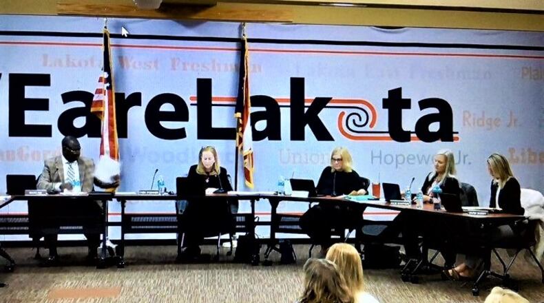 The leader of Lakota schools has been found to be “fit” for his job after a mental health review and will continue to lead the district after the school board approved a statement of support Monday evening. (Photo By Michael D. Clark\Journal-News)