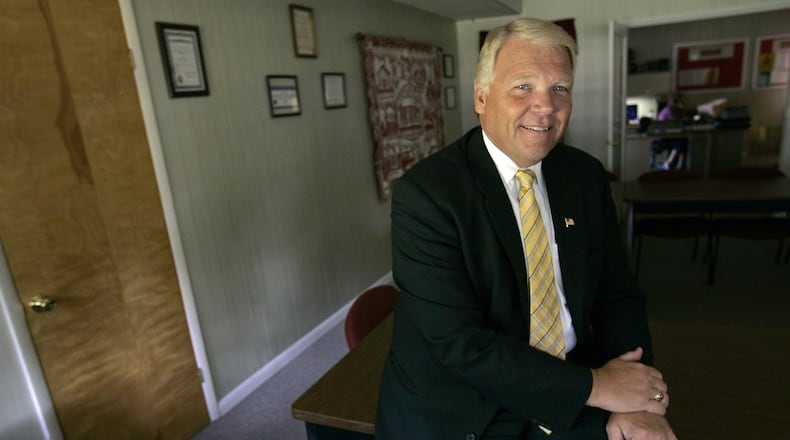 Larry Hook will retire and be rehired for one-year as Carlisle’s superintendent of schools, effective Aug. 1. The Carlisle school board approved contract at its March 23, 2020 meeting. Hook has been Carlisle’s superintendent since 2010. FILE PHOTO Larry Hook, the new superintendent for Carlisle Local Schools pictured Tuesday, Aug 17, 2010 in Carlisle, Ohio. Staff photo by Gary Stelzer