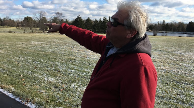 Michael Dougherty and his family hope to put the brakes on plans for an off-road bike park across from their homes. LAWRENCE BUDD/STAFF