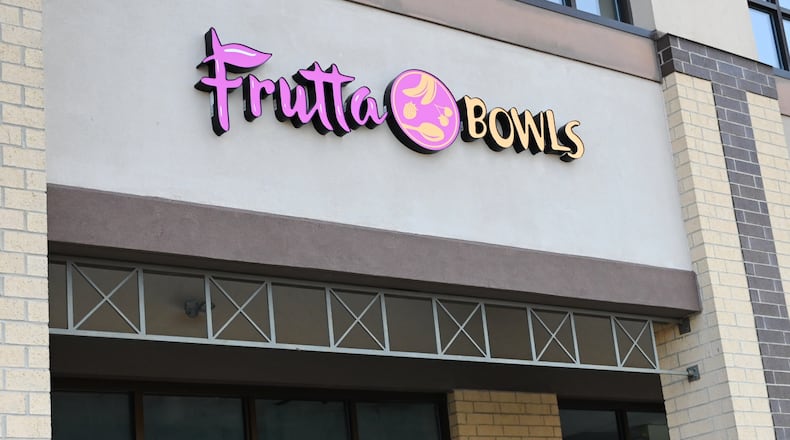 Frutta Bowls is set to open in mid-August in Bridgewater Falls in Fairfield Twp. This is the second Butler County location and the fourth in the region. There are franchise locations in Liberty Twp., Mason and Miamisburg. MICHAEL D. PITMAN/STAFF