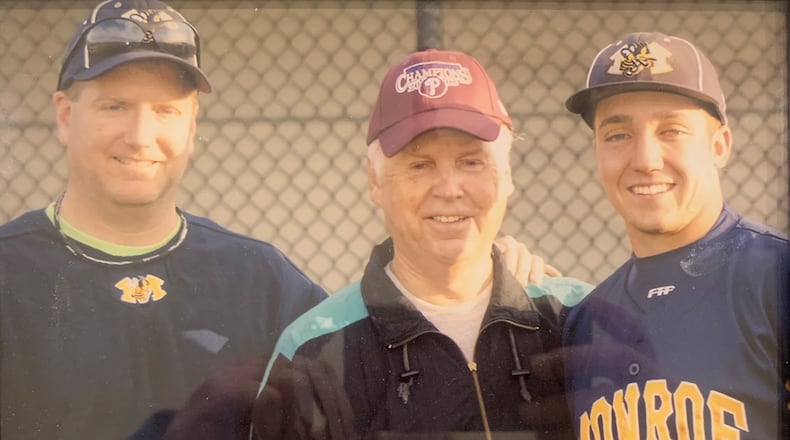 Bob Stanger, middle, is pictured with his son Mike, left, and grandson Logan. CONTRIBUTED