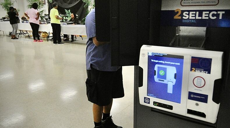 There was strong Voter turnout for an August election at the St. Luke Missionary Baptist Chruch, on Gettysburg Ave.  Tuesday Aug. 8, 2023. MARSHALL GORBY\STAFF