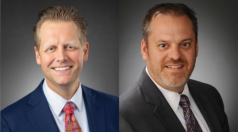 Paul Hoover, left, is the Fort Hamilton Hospital president as of Nov. 1. Steve Chavez, right, assumes the CFO role on the same date.