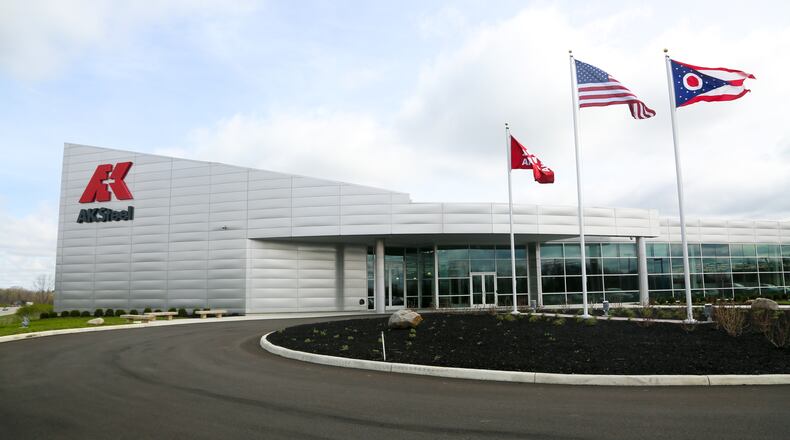 A Grand Opening ceremony was held, Friday, Apr. 7, 2017, on the new world-class AK Steel Research and Innovation Center in Middletown. GREG LYNCH / STAFF
