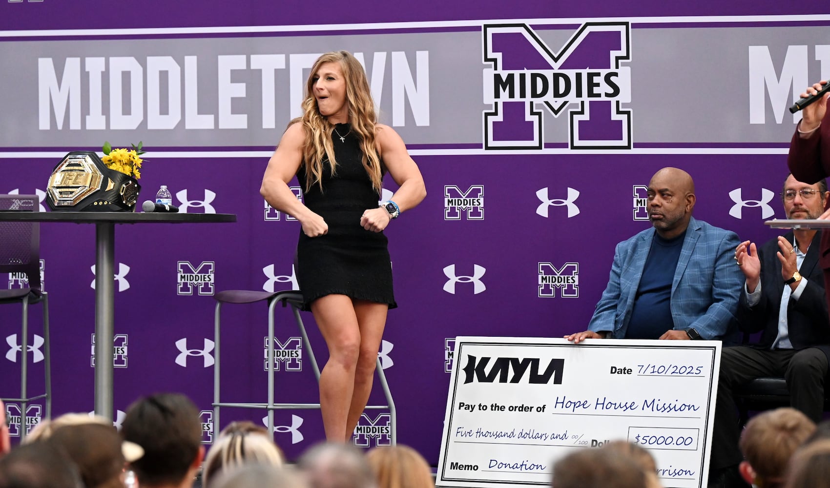 Kayla Harrison returns to Middletown