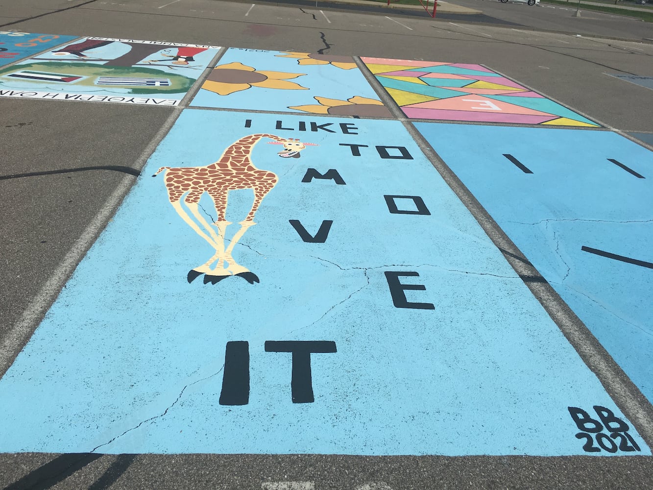 Lakota West High School parking lot spaces