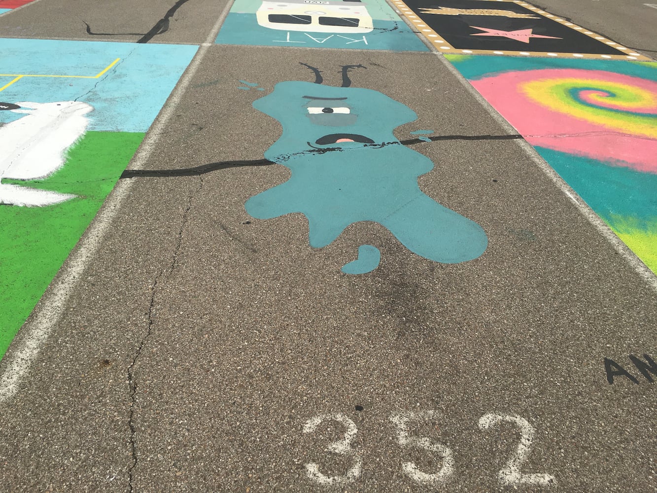 Lakota West High School parking lot spaces