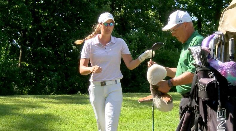 Lakota West graduate Ali Green advanced to the match play portion of this week’s Greater Cincinnati Golf Association Metropolitian Amateur Championships at Shaker Run Golf Course. Photo courtesty of WCPO