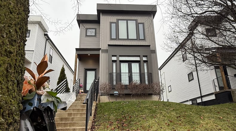Spencer and Monique Tepe's home in Columbus, Ohio, on Tuesday, Jan. 6, 2026. (AP Photo/Patrick Aftoora-Orsagos)