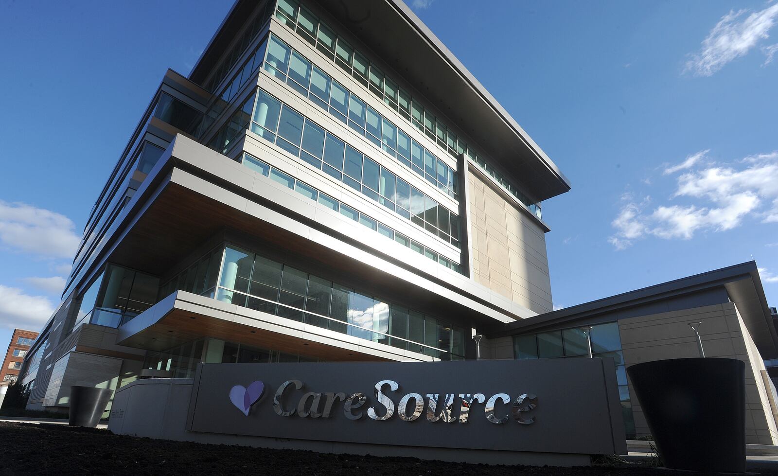 The new CareSource building located at First and Jefferson Streets in Dayton. MARSHALL GORBY\STAFF