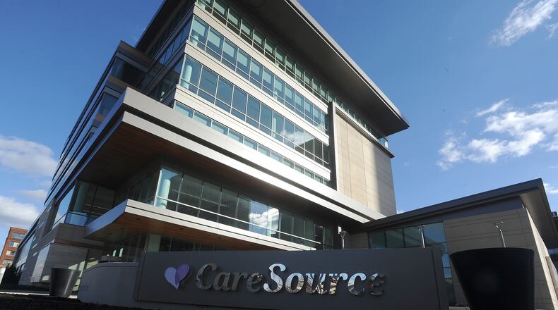 The new CareSource building located at First and Jefferson Streets in Dayton. MARSHALL GORBY\STAFF