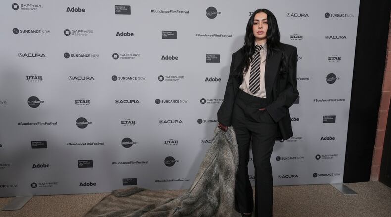 Charli xcx attends the premiere of "The Moment" during the Sundance Film Festival on Friday, Jan. 23, 2026, at Eccles Center in Park City, Utah. (AP Photo/Chris Pizzello)